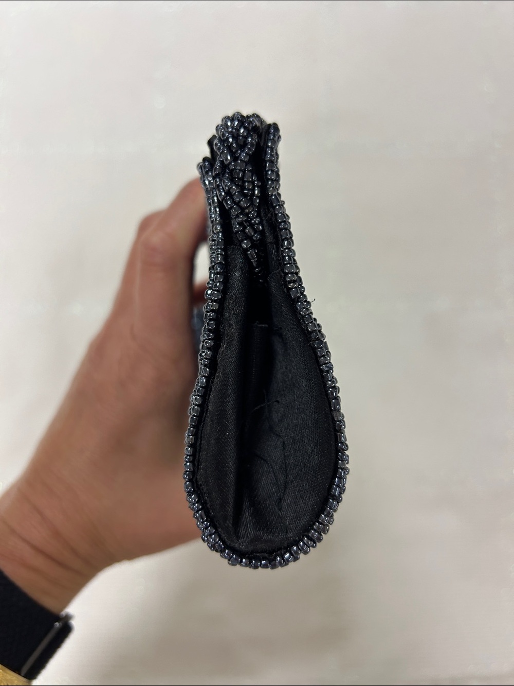 Elegant Black Beaded Evening Bag image 6